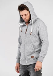 behype Kapuzensweatshirt SWANTON Grau/Hellgrau/Dunkelgrau