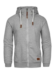 behype Kapuzensweatshirt SWANTON Grau/Hellgrau/Dunkelgrau