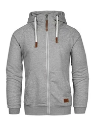 behype Kapuzensweatshirt SWANTON Grau/Hellgrau/Dunkelgrau