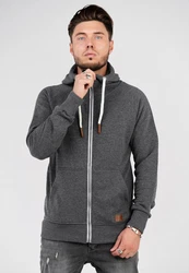 behype Kapuzensweatshirt SWANTON Dunkelgrau/Hellgrau/Grau