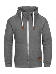 behype Kapuzensweatshirt SWANTON Dunkelgrau/Hellgrau/Grau