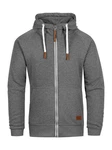 behype Kapuzensweatshirt SWANTON Dunkelgrau/Hellgrau/Grau