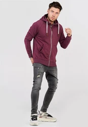 behype Kapuzensweatshirt SWANTON Dunkelrot/Bordeaux