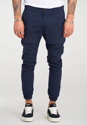 2Y Premium Chinohose ENRIKO Dunkelblau/Blau