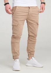 behype Cargohose BHMattheo2 Jogging-Design Khaki
