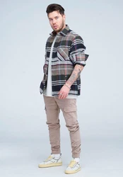 behype Cargohose BHMattheo2 Jogging-Design Khaki