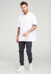 behype Cargohose BHMattheo2 Jogging-Design Khaki/Dunkelgrau/Grau/Hellgrau