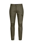 behype Cargohose BHMattheo2 Jogging-Design Dunkelgrün/Khaki