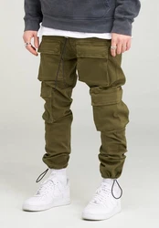 2Y Premium Cargohose ELIJAH Dunkelgrün/Khaki
