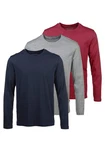 Man's World Langarmshirt Dunkelblau/Grau/Mischfarben