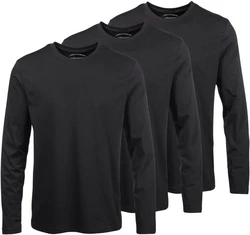 Man's World Langarmshirt Dunkelgrau/Schwarz/Grau/Dunkelblau