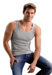 H.I.S Tanktop Feinripp 3-tlg Packung ohne Seitennähte Weiß/Schwarz/Grün/Creme/Silber/Rosa
