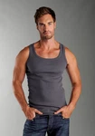 H.I.S Tanktop Feinripp 3-tlg Packung ohne Seitennähte Schwarz/Dunkelgrau/Grau/Khaki/Dunkelgrün/Dunkelblau/Braun