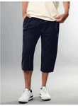 Trigema Jerseyhose TRIGEMA 3/4 Freizeithose Dunkelblau/Blau