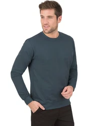 TRIGEMA Sweatshirt Dunkelblau/Grau/Dunkelgrau/Blau