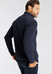 Man's World Strickjacke Dunkelblau