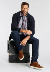 Man's World Strickjacke Dunkelblau