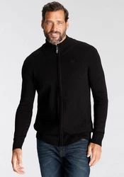 Man's World Strickjacke Schwarz
