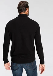 Man's World Strickjacke Schwarz