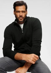 Man's World Strickjacke Schwarz