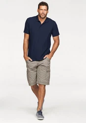 Fruit of the Loom Poloshirt Piqué Dunkelblau/Blau