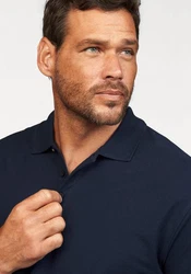 Fruit of the Loom Poloshirt Piqué Dunkelblau/Blau