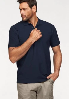 Fruit of the Loom Poloshirt Piqué Dunkelblau/Blau