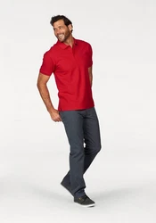 Fruit of the Loom Poloshirt Piqué Rot/Dunkelrot