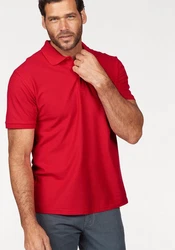 Fruit of the Loom Poloshirt Piqué Rot/Dunkelrot