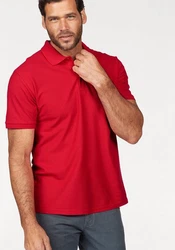 Fruit of the Loom Poloshirt Piqué Rot/Dunkelrot