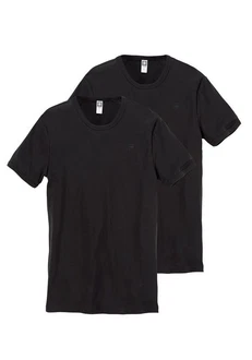 G-STAR T-Shirt (2er-Pack) Schwarz/Dunkelgrau