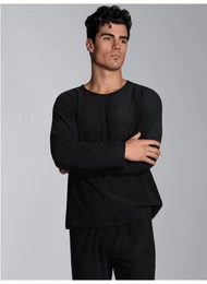 Strickfleece-Pullover FleeceRundhalsshirt