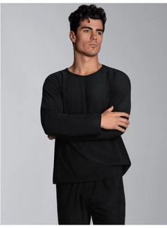 Trigema Strickfleece Pullover FleeceRundhalsshirt