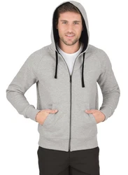 Trigema Sweatjacke mit Kapuze Hellgrau/Grau