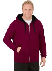 Trigema Sweatjacke mit Kapuze Lila/Rosa/Dunkelrot/Bordeaux/Rot