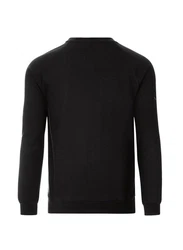 Trigema Sweatshirt mit angerauter Innenseite Schwarz