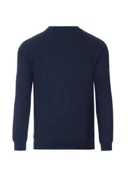 Trigema Sweatshirt mit angerauter Innenseite blau