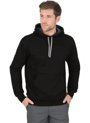 Trigema Kapuzensweatshirt Kapuzenshirt Schwarz/Dunkelgrau