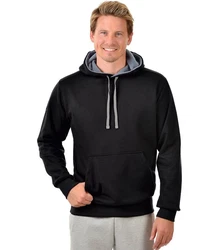 Trigema Kapuzensweatshirt Kapuzenshirt Schwarz/Dunkelgrau