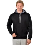 Trigema Kapuzensweatshirt Kapuzenshirt Schwarz/Dunkelgrau