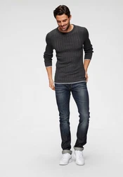Bruno Banani Slim-fit Jeans Jimmy Dunkelblau/Blau/Hellblau