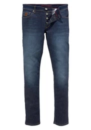 Slim-fit-Jeans Jimmy (Stretch) schmale Beinform, niedrige Leibhhe, mit Button-Fly