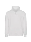Trigema Sweatshirt mit Reißverschluss Weiß/Creme/Hellblau