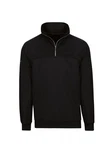 Trigema Sweatshirt mit Reißverschluss schwarz