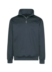 Trigema Sweatshirt mit Reißverschluss grau