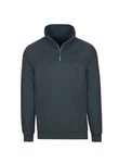 Trigema Sweatshirt mit Reißverschluss grau