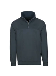 Trigema Sweatshirt mit Reißverschluss grau