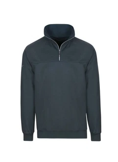 Trigema Sweatshirt mit Reißverschluss grau Trigema Sweatshirt mit Reißverschluss grau