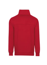 Trigema Sweatshirt mit Reißverschluss Rot/Dunkelrot