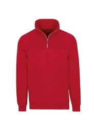 Trigema Sweatshirt mit Reißverschluss Rot/Dunkelrot